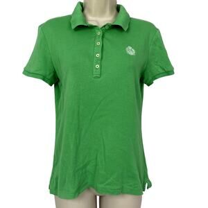 Ralph Lauren Polo Shirt Womens Small Kelly Green Crest Logo Old Money Preppy
